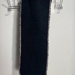 JENNI Womens Solid Sherpa Scarf Black One